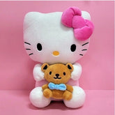 Sanrio Hello Kitty With Teddy Bear Friend Large 20" Plush Toy Preorder Showcase